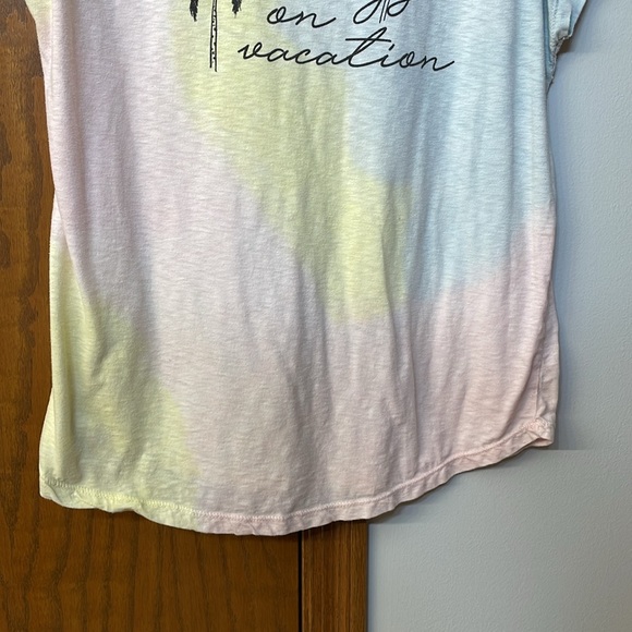 LANE BRYANT UGC Womens Sz 14/16Tee Always On Vacation Tropical Watercolor shirt - Picture 6 of 9